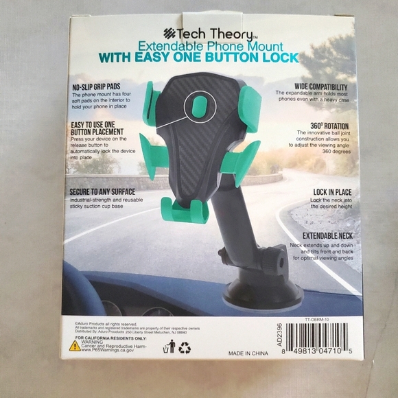 Tech Theory extendable phone dashboard mount automotive - Picture 3 of 6